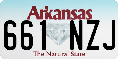 AR license plate 661NZJ