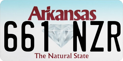 AR license plate 661NZR