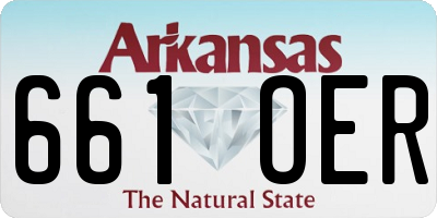 AR license plate 661OER