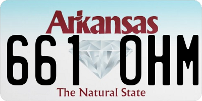 AR license plate 661OHM