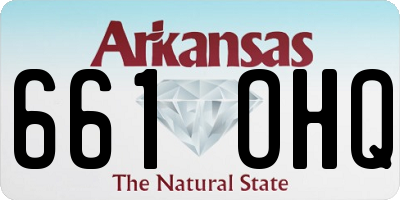 AR license plate 661OHQ