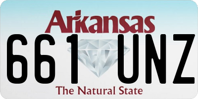 AR license plate 661UNZ