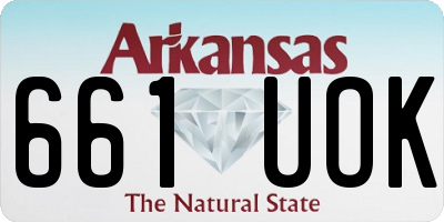 AR license plate 661UOK