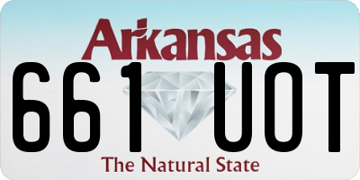 AR license plate 661UOT