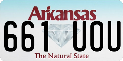 AR license plate 661UOU