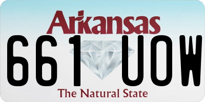 AR license plate 661UOW