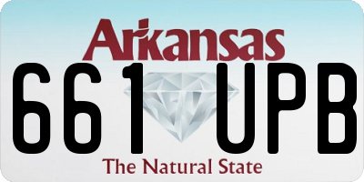 AR license plate 661UPB