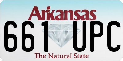 AR license plate 661UPC