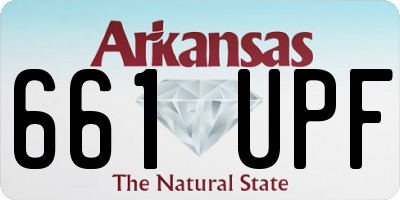 AR license plate 661UPF