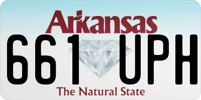 AR license plate 661UPH