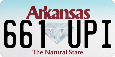 AR license plate 661UPI