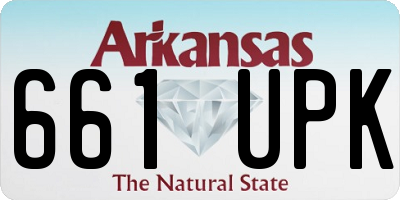 AR license plate 661UPK