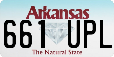 AR license plate 661UPL