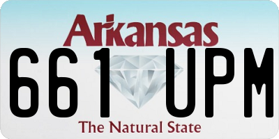 AR license plate 661UPM