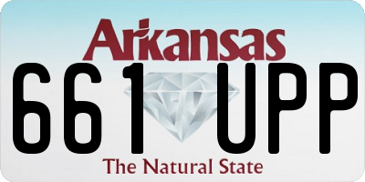 AR license plate 661UPP