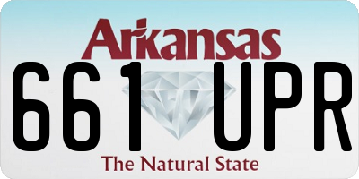 AR license plate 661UPR