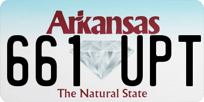 AR license plate 661UPT