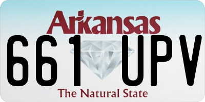 AR license plate 661UPV