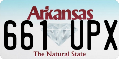 AR license plate 661UPX