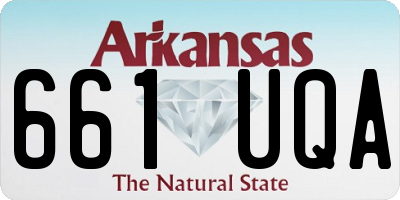 AR license plate 661UQA