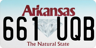 AR license plate 661UQB