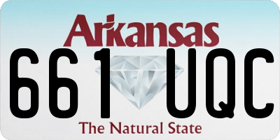 AR license plate 661UQC