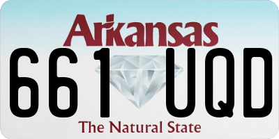 AR license plate 661UQD