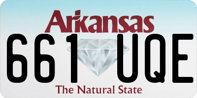 AR license plate 661UQE