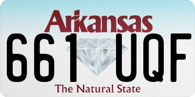 AR license plate 661UQF