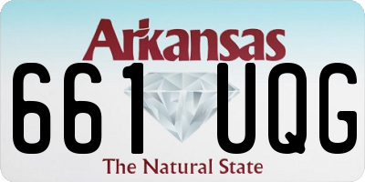 AR license plate 661UQG
