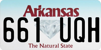 AR license plate 661UQH