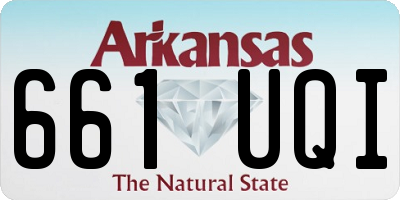 AR license plate 661UQI