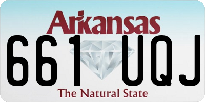 AR license plate 661UQJ