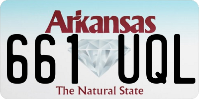 AR license plate 661UQL