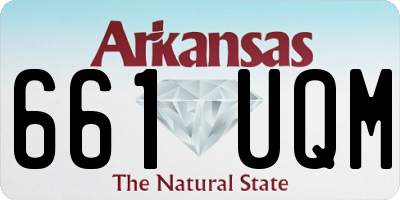 AR license plate 661UQM