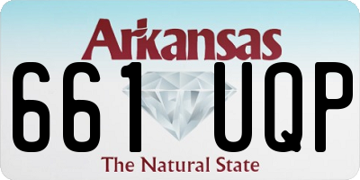 AR license plate 661UQP