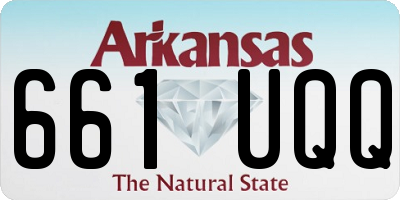 AR license plate 661UQQ
