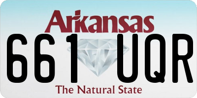 AR license plate 661UQR