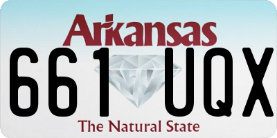 AR license plate 661UQX