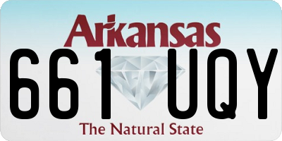 AR license plate 661UQY