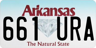 AR license plate 661URA