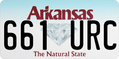 AR license plate 661URC