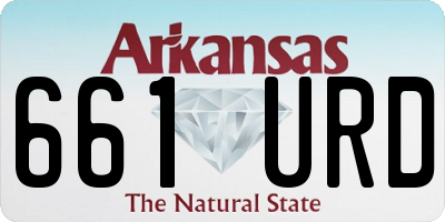 AR license plate 661URD