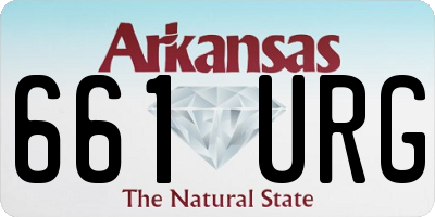 AR license plate 661URG