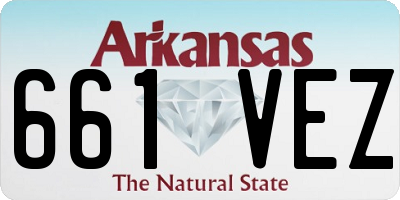 AR license plate 661VEZ