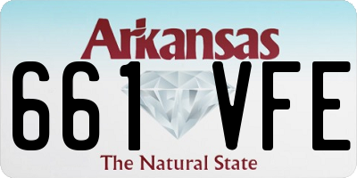 AR license plate 661VFE
