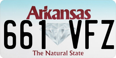 AR license plate 661VFZ