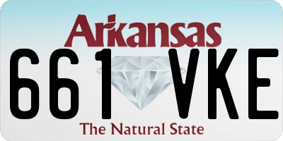 AR license plate 661VKE