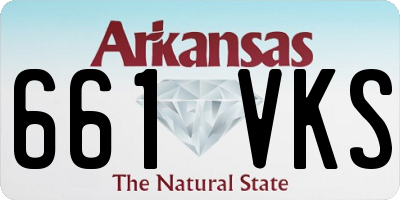 AR license plate 661VKS