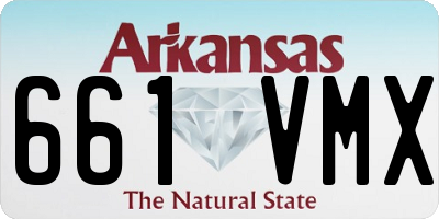 AR license plate 661VMX